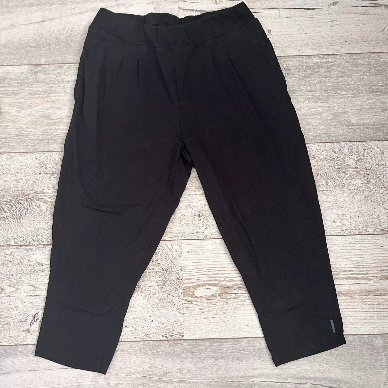 Decathlon Domyos Cropped Legging / Driekwart Sportbroek Zwart – Maat M